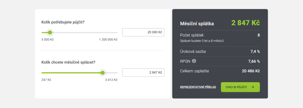 Půjčka 20 000 Kč od společnosti AirBank.